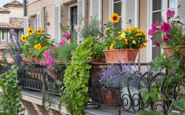 Balkon bez życia : ten pomijany detal sprawia, że ptaki i motyle nagle zaczynają zaglądać