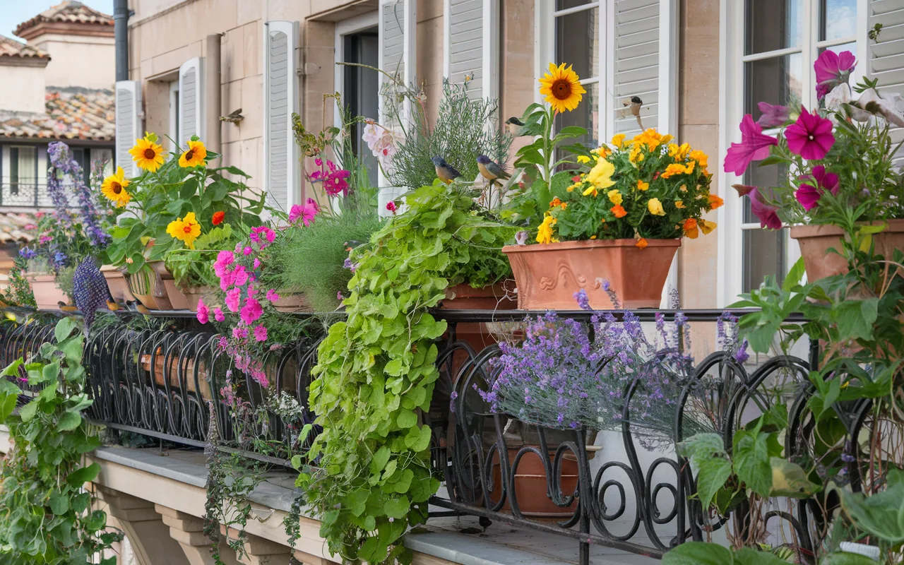 Balkon bez życia : ten pomijany detal sprawia, że ptaki i motyle nagle zaczynają zaglądać
