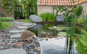 Naturalny staw w ogrodzie : co niewielu zauważa, gdy próbują zwabić jeże i ważki