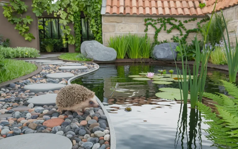 Naturalny staw w ogrodzie : co niewielu zauważa, gdy próbują zwabić jeże i ważki
