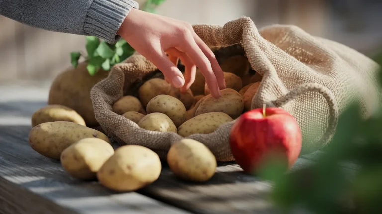 Ziemniaki szybciej się psują? Zapomniany gest z jabłkiem : co niewielu zauważa w worku