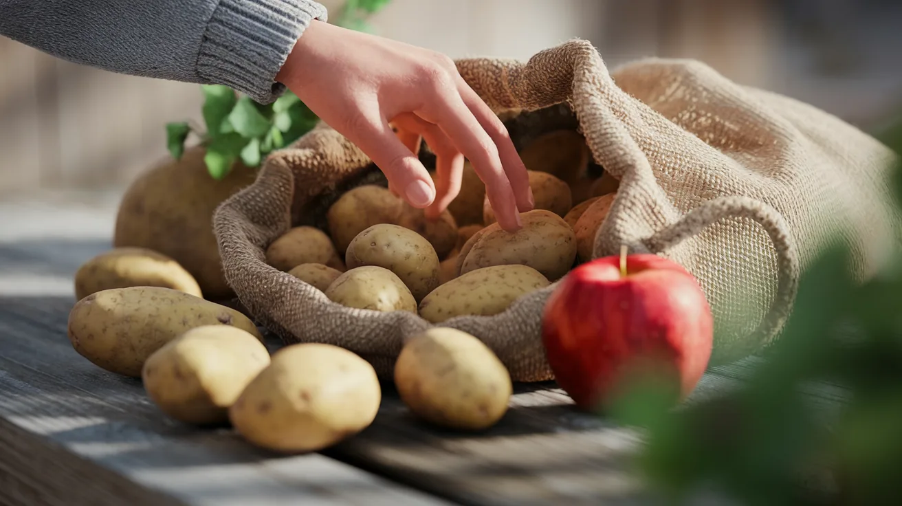 Ziemniaki szybciej się psują? Zapomniany gest z jabłkiem : co niewielu zauważa w worku